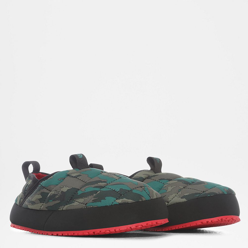 The North Face Mules Youth Australia - The North Face Thermoball™ Traction Ii Green Camo Print / Bla